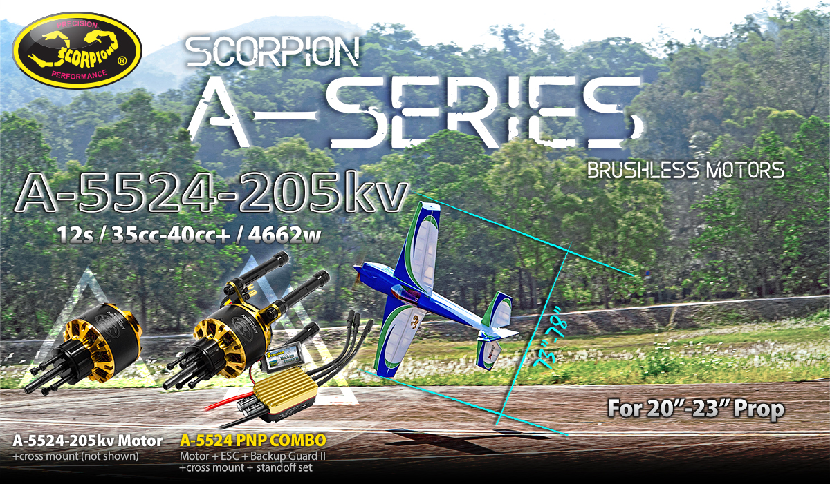 Scorpion A-5524 PNP Combo (12s / 35cc-40cc / 4662w) - Scorpion 